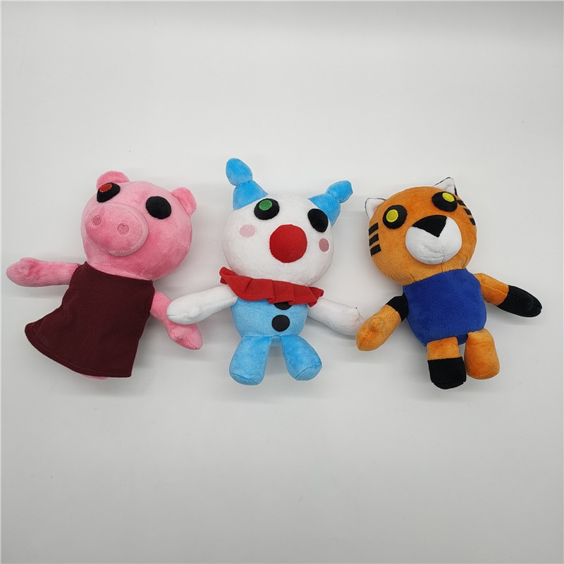 20cm New Cute Soft Robloxed World Adventure Piggy Clown Plush Toy PP Cotton Game Cartoon Doll 5 - Piggy Plush