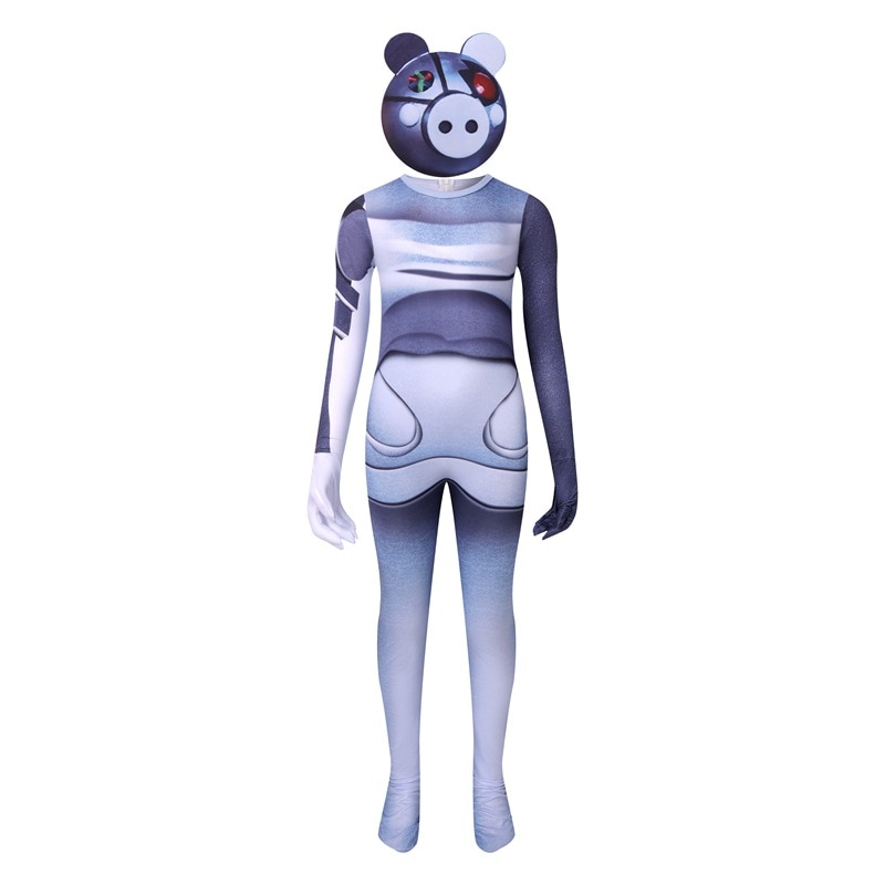 Halloween Costumes for Kids Anime Pocket Devs Roblox piggy Cosplay Bodysuit Boys Game Character Clothes Carnival - Piggy Plush