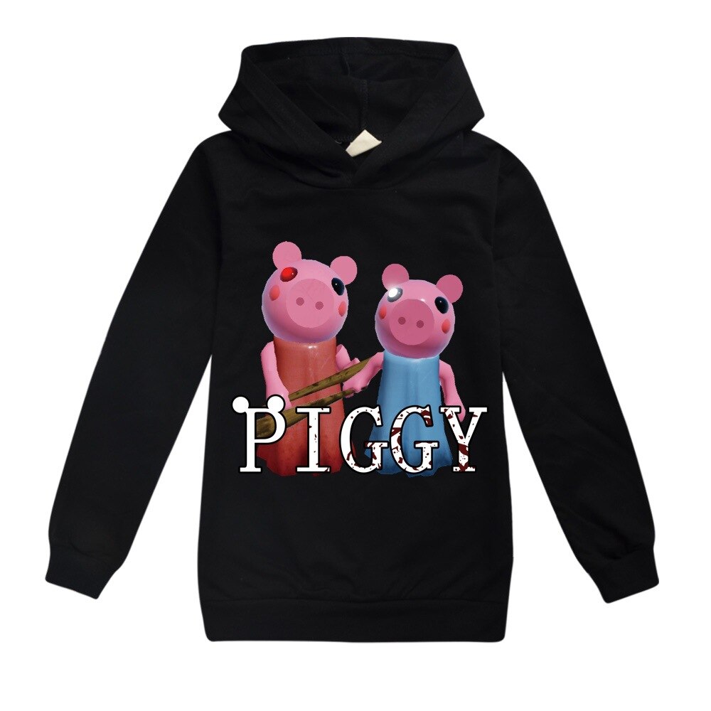 Piggy Robloxing Girls Sweatshirts Spring Autumn 2021boys Children Hoodies Long Sleeves Kids T shirt Jacket Toddler 1 - Piggy Plush