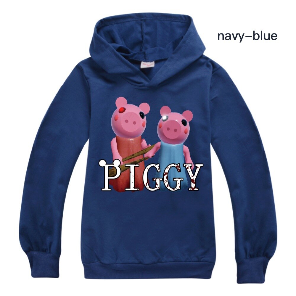 Piggy Robloxing Girls Sweatshirts Spring Autumn 2021boys Children Hoodies Long Sleeves Kids T shirt Jacket Toddler 3 - Piggy Plush