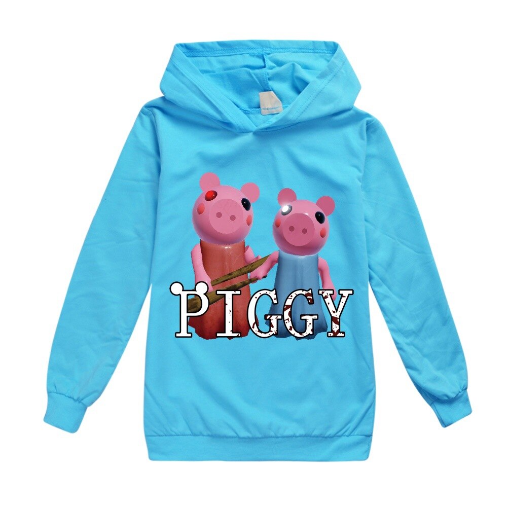 Piggy Robloxing Girls Sweatshirts Spring Autumn 2021boys Children Hoodies Long Sleeves Kids T shirt Jacket Toddler 5 - Piggy Plush